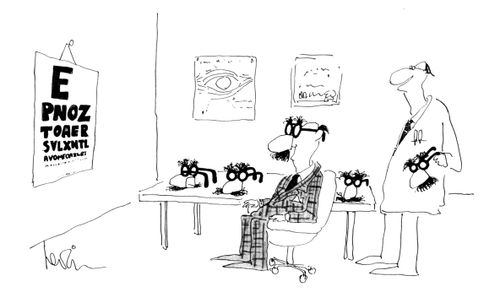 Groucho Glasses Eye Test