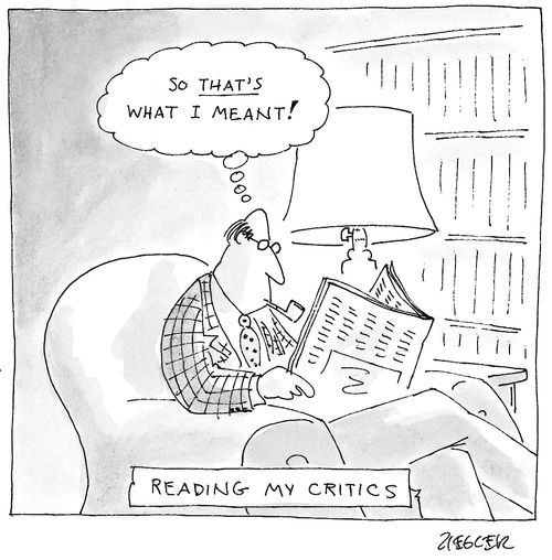 Reading my Critics
