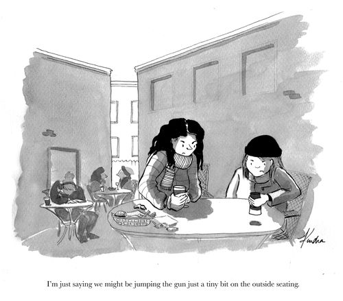 "I'm just saying we might be jumping the gun just a tiny bit on the outside seating."