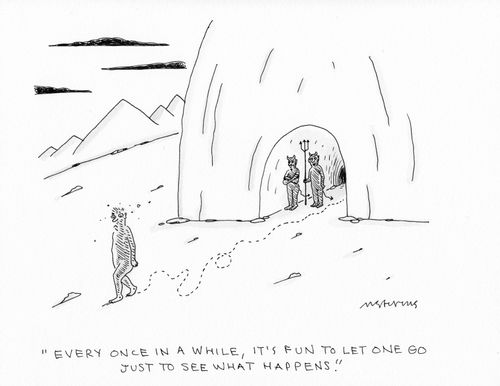 "Every once in a while, it's fun to let one go just to see what happens."