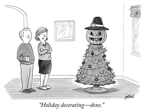 "Holiday decorating - done."