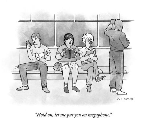"Hold on, let me put you on megaphone."