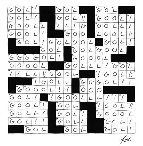 A badly completed crossword