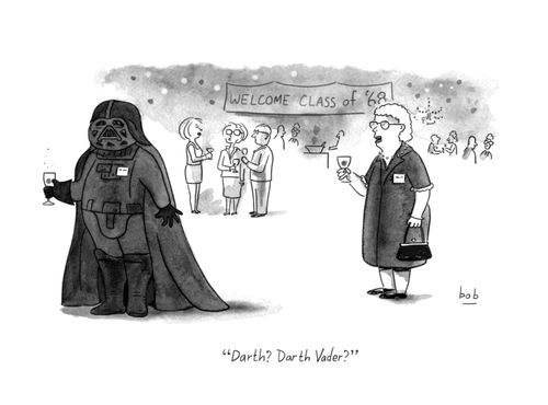 "Darth? Darth Vader?"