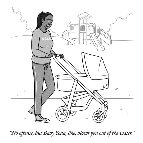 "No offense, but Baby Yoda, like, blows you out of the water."