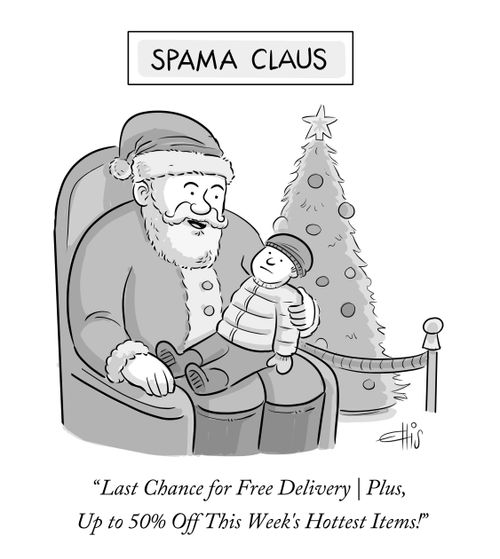 Spama Claus.