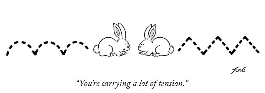 "You're carrying a lot of tension."