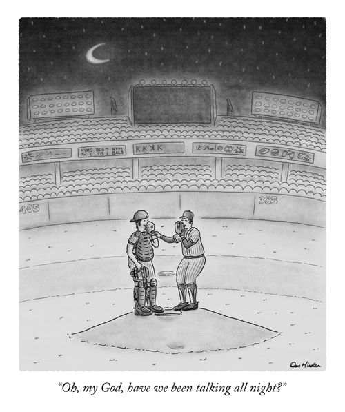 "Oh, my God, have we been talking all night?"