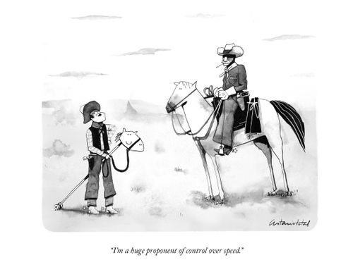"I'm a huge proponent of control over speed."