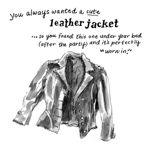 You always wanted a cute leather jacket