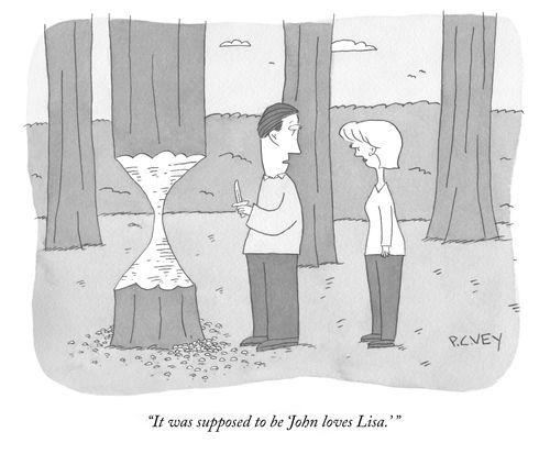 "It was supposed to be 'John loves Lisa.' "