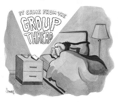 It came from the group thread