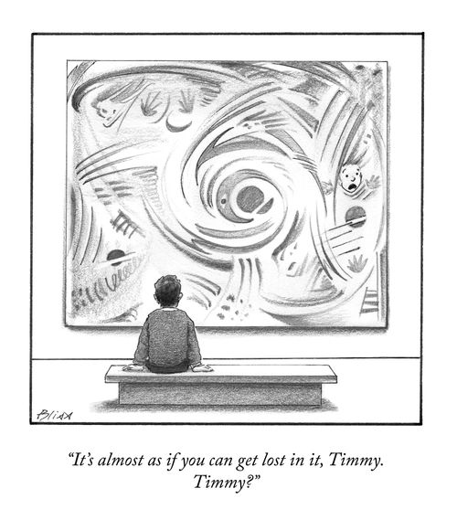 "It's almost as if you can get lost in it, Timmy. Timmy?"