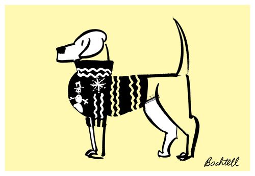 Hair of the dog spots: christmas jumper