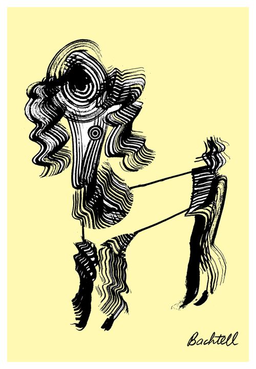 Hair of the dog spots:  a poodle