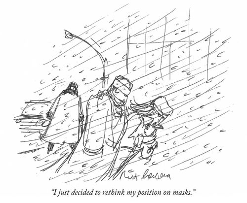 "I just decided to rethink my position on masks."