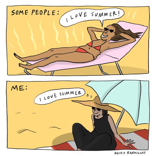 "I love summer."