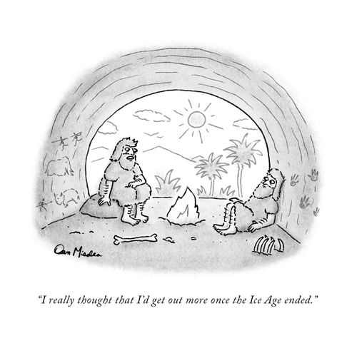 "I really thought that I'd get out more once the Ice Age ended."