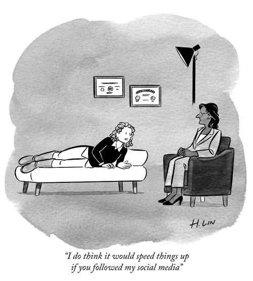 "I do think it would speed things up if you followed my social media."
