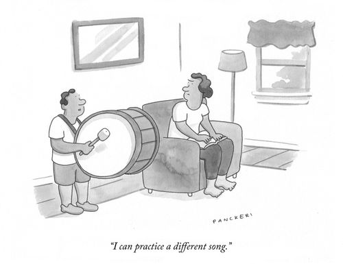 "I can practice a different song." 