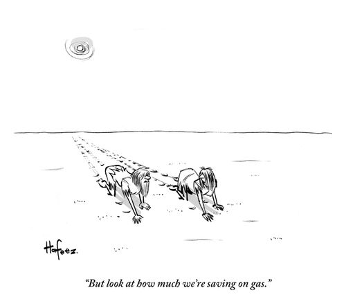 "But look at how much we're saving on gas."