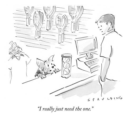 "I really just need the one."