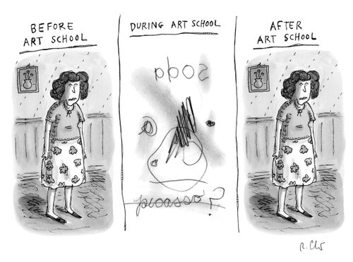 Before Art School. During Art School. After Art School