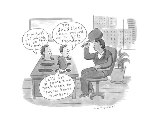  "I'm just following up on that email."