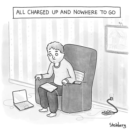 All charged up and nowhere to go.