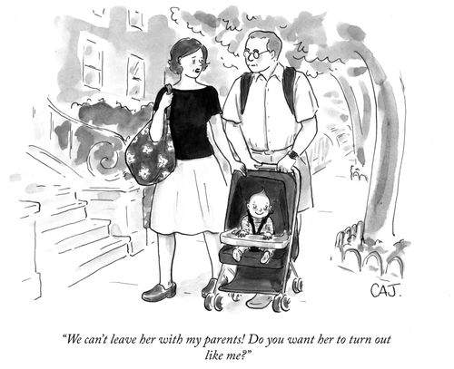 "We can't leave her with my parents! Do you want her to turn out like me?"