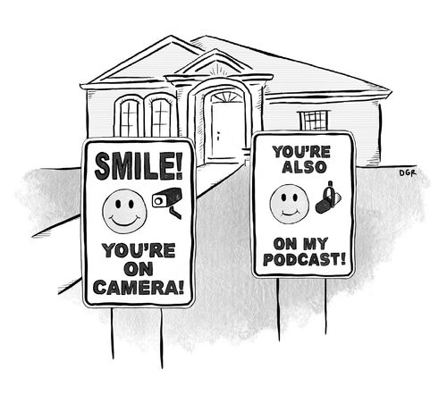 Smile you're on camera! You're also on my podcast!