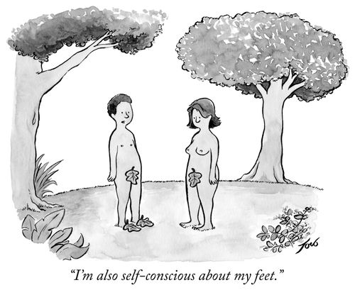 "I'm also self-conscious about my feet."