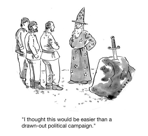 "I thought this would be easier than a drawn-out political campaign."