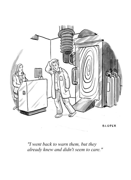 "I went back to warn them, but they already knew and didn't seem to care."
