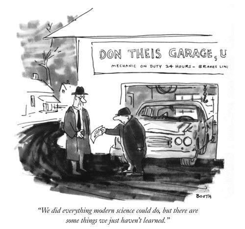 "We did everything modern science could do, but there are some things we just haven't learned."