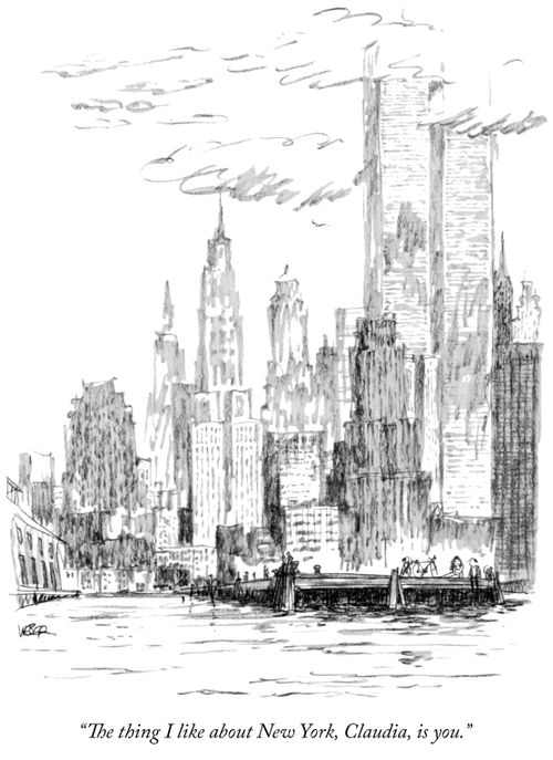 "The thing I like about New York, Claudia, is you."