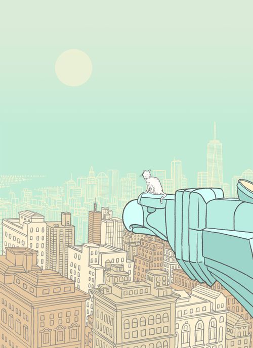 Manhattan Cat atop the Chrysler Building