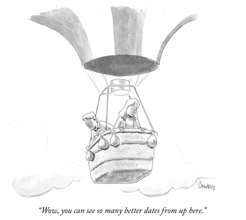 "Wow, you can see so many better dates from up here."