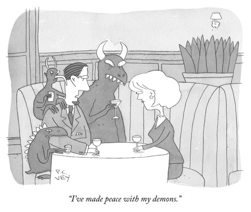 "I've made peace with my demons."