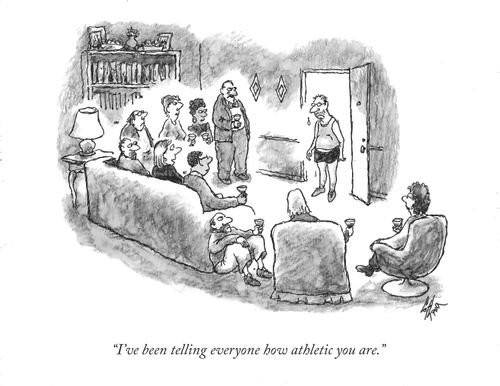 "I've been telling everyone how athletic you are."