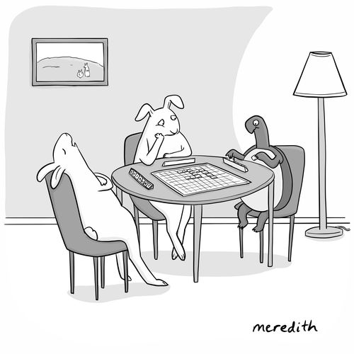 Scrabble with the Hares and Tortoise