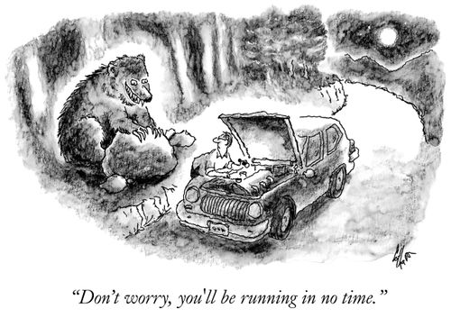 "Don't worry, you'll be running in no time."