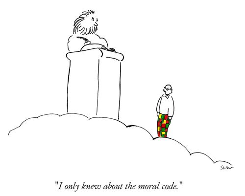 "I only knew about the moral code."