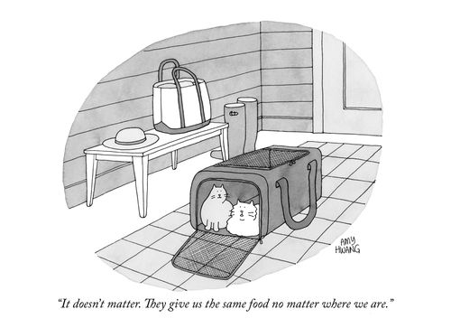 "It doesn't matter. They give us the same food no matter where we are."