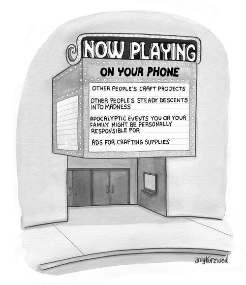 Now Playing On Your Phone:  Other People's Craft Projects....