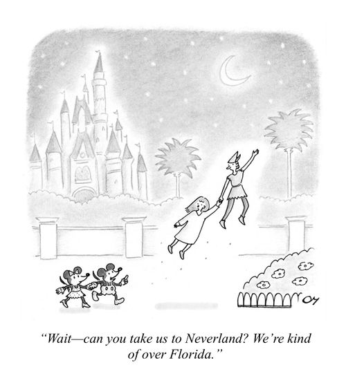 "Wait – can you take us to Neverland? We're kind of over Florida."
