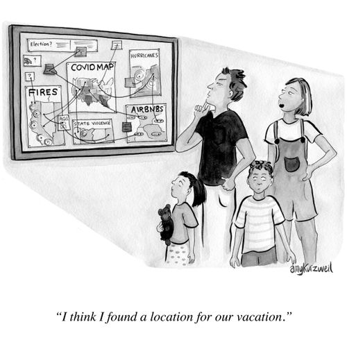 "I think I found a location for our vacation."