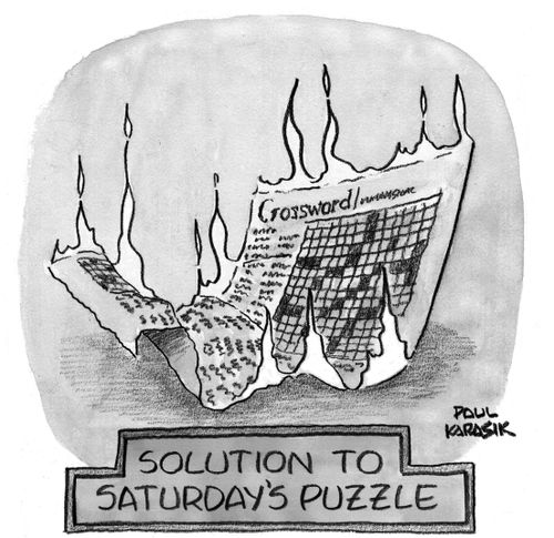 Solution to Saturday's Puzzle