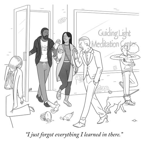 "I just forgot everything I learned in there."
