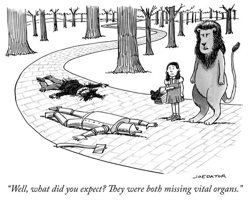 "Well, what did you expect? They were both missing vital organs."